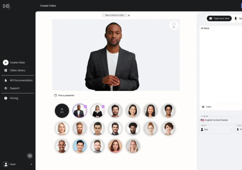InVideo Alternatives - D-ID